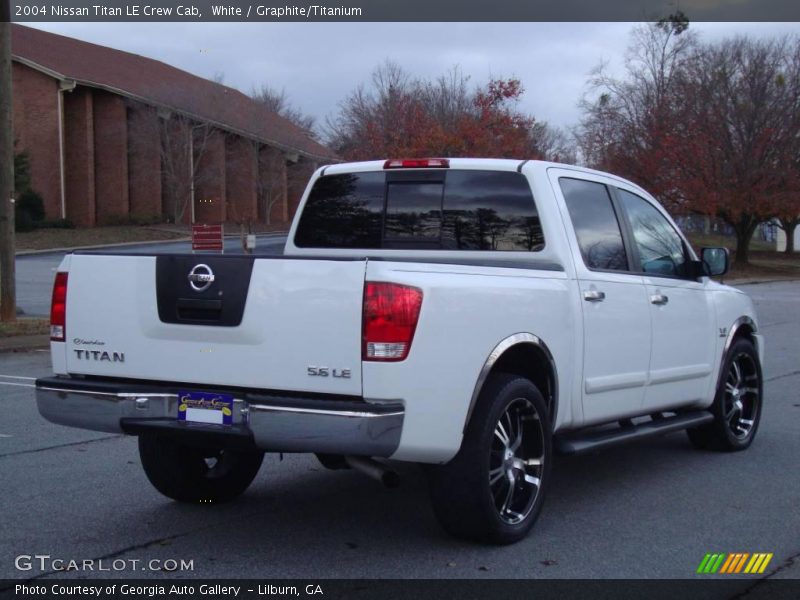 White / Graphite/Titanium 2004 Nissan Titan LE Crew Cab