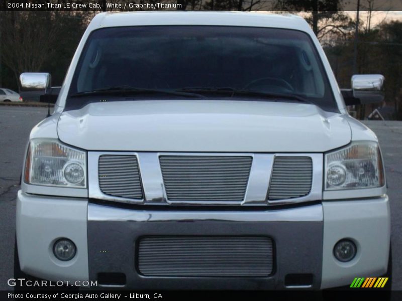 White / Graphite/Titanium 2004 Nissan Titan LE Crew Cab