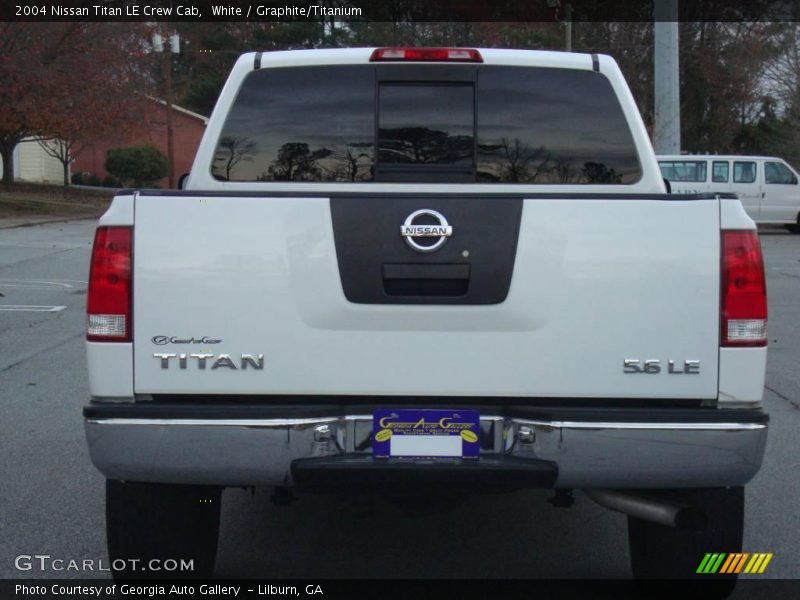 White / Graphite/Titanium 2004 Nissan Titan LE Crew Cab