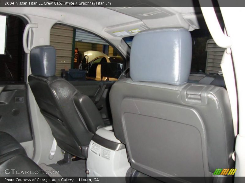 White / Graphite/Titanium 2004 Nissan Titan LE Crew Cab