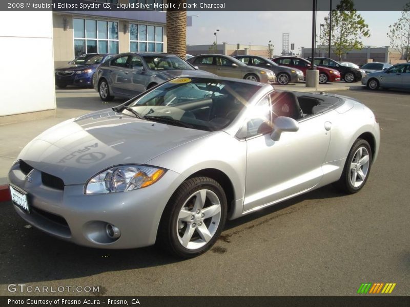 Liquid Silver Metallic / Dark Charcoal 2008 Mitsubishi Eclipse Spyder GS