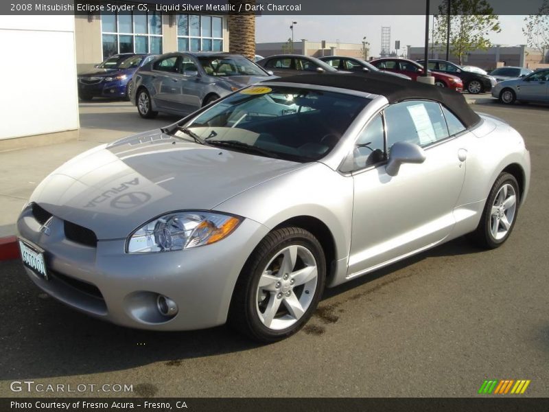 Liquid Silver Metallic / Dark Charcoal 2008 Mitsubishi Eclipse Spyder GS