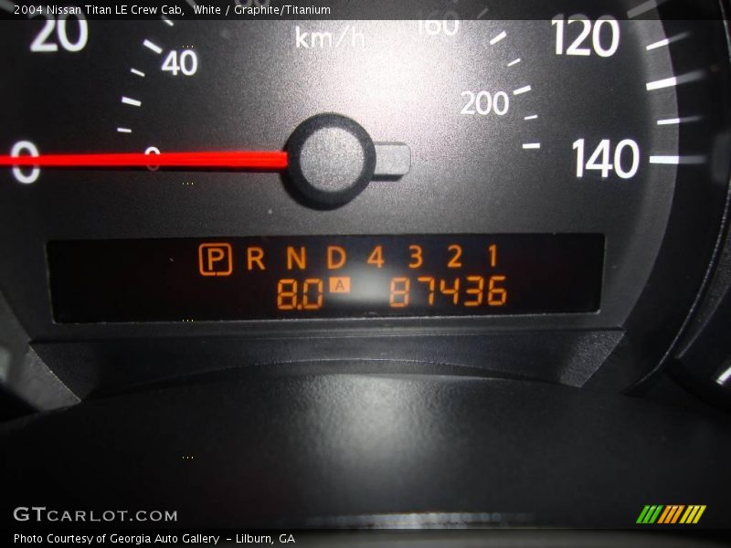 White / Graphite/Titanium 2004 Nissan Titan LE Crew Cab