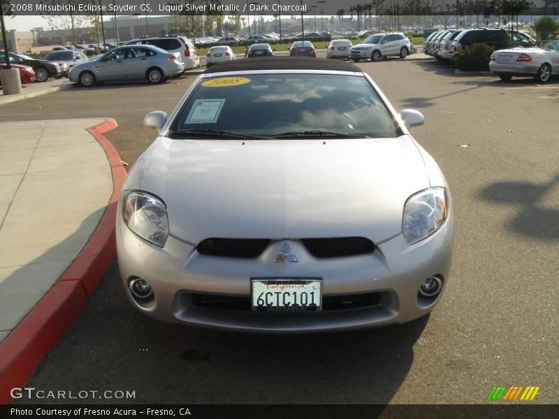 Liquid Silver Metallic / Dark Charcoal 2008 Mitsubishi Eclipse Spyder GS