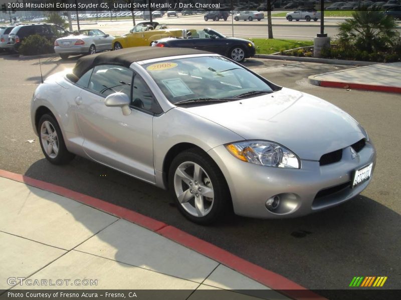 Liquid Silver Metallic / Dark Charcoal 2008 Mitsubishi Eclipse Spyder GS