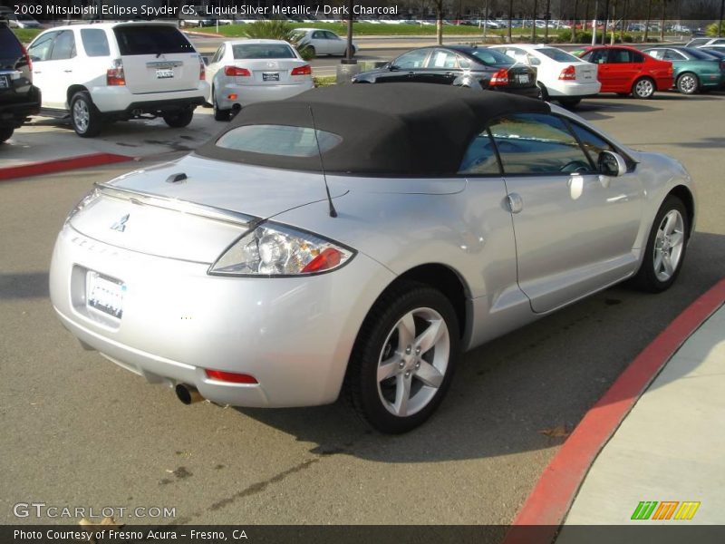 Liquid Silver Metallic / Dark Charcoal 2008 Mitsubishi Eclipse Spyder GS