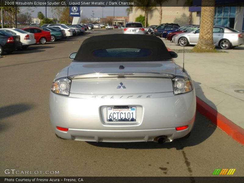 Liquid Silver Metallic / Dark Charcoal 2008 Mitsubishi Eclipse Spyder GS