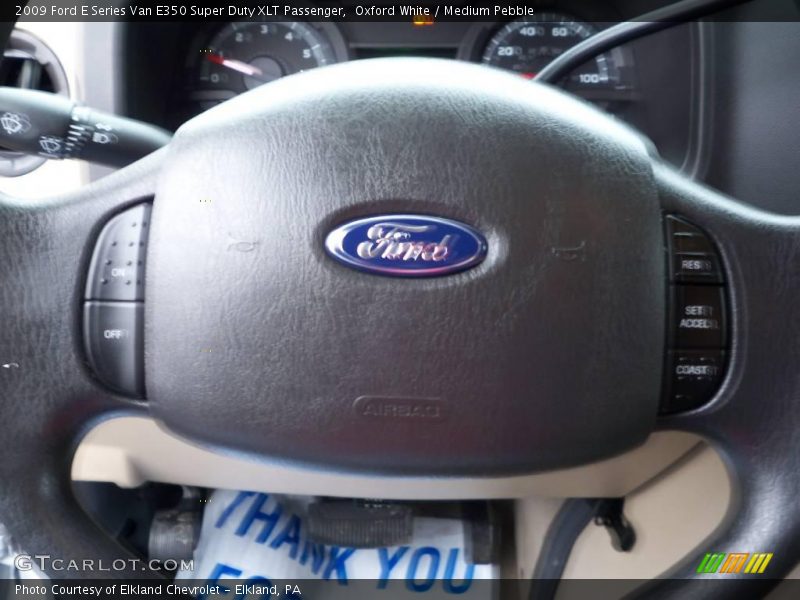 Oxford White / Medium Pebble 2009 Ford E Series Van E350 Super Duty XLT Passenger