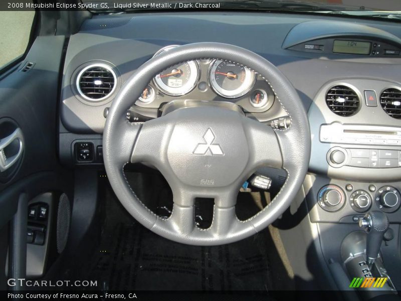 Liquid Silver Metallic / Dark Charcoal 2008 Mitsubishi Eclipse Spyder GS