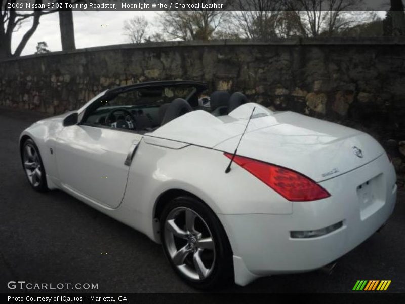 Moonlight White / Charcoal Leather 2009 Nissan 350Z Touring Roadster