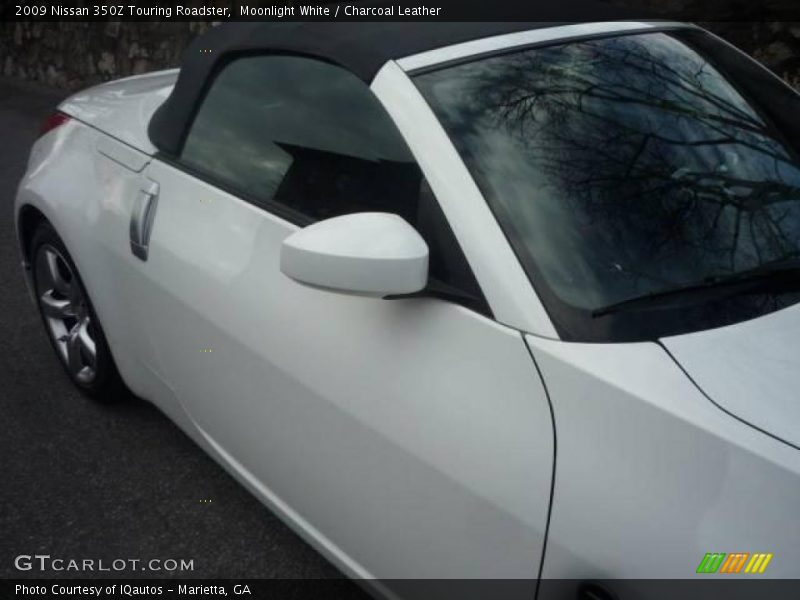 Moonlight White / Charcoal Leather 2009 Nissan 350Z Touring Roadster