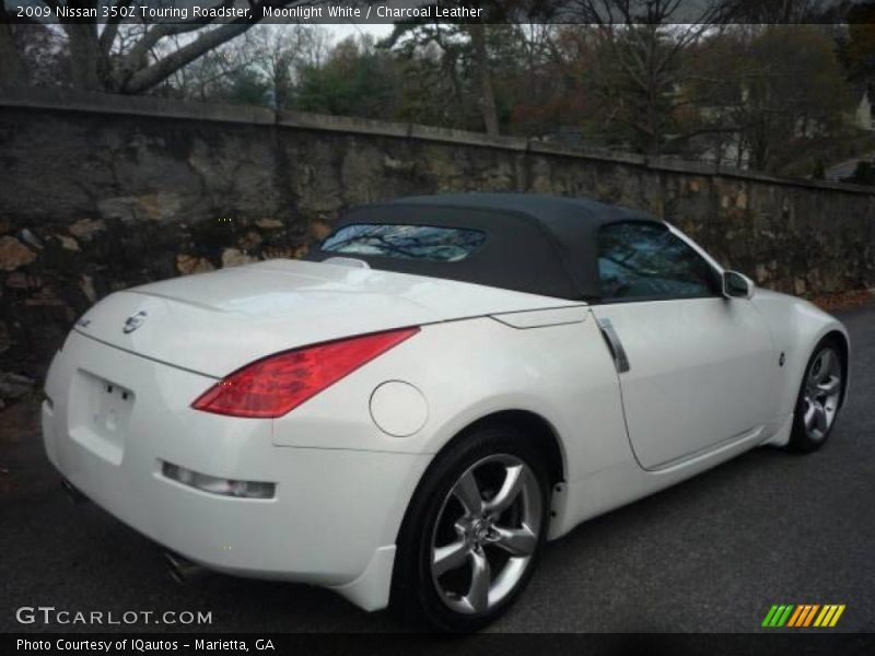 Moonlight White / Charcoal Leather 2009 Nissan 350Z Touring Roadster