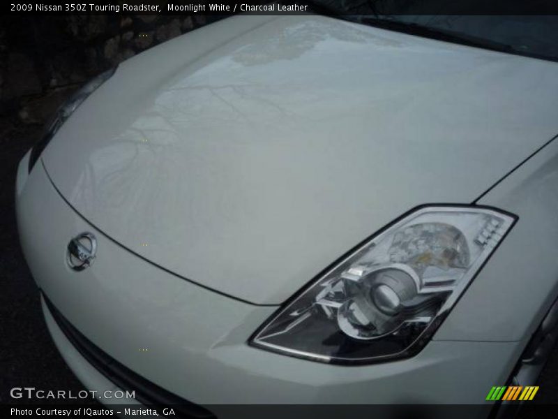 Moonlight White / Charcoal Leather 2009 Nissan 350Z Touring Roadster
