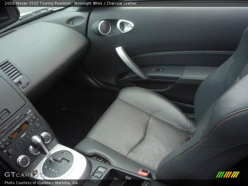 Moonlight White / Charcoal Leather 2009 Nissan 350Z Touring Roadster