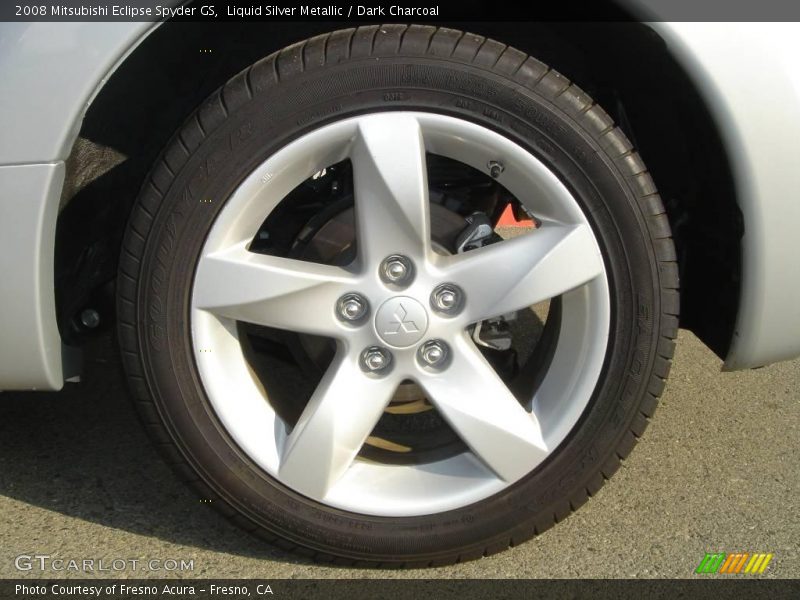Liquid Silver Metallic / Dark Charcoal 2008 Mitsubishi Eclipse Spyder GS