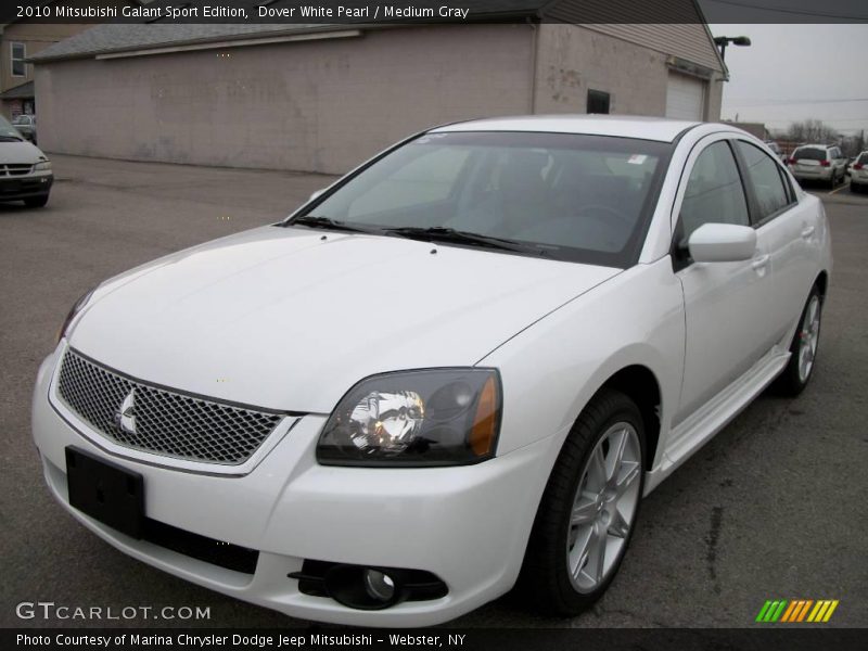 Dover White Pearl / Medium Gray 2010 Mitsubishi Galant Sport Edition