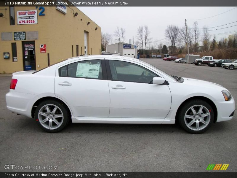 Dover White Pearl / Medium Gray 2010 Mitsubishi Galant Sport Edition