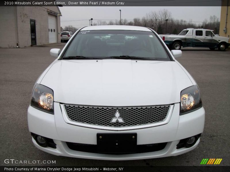 Dover White Pearl / Medium Gray 2010 Mitsubishi Galant Sport Edition