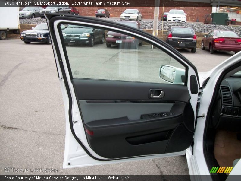 Dover White Pearl / Medium Gray 2010 Mitsubishi Galant Sport Edition