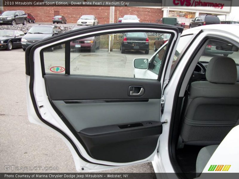 Dover White Pearl / Medium Gray 2010 Mitsubishi Galant Sport Edition
