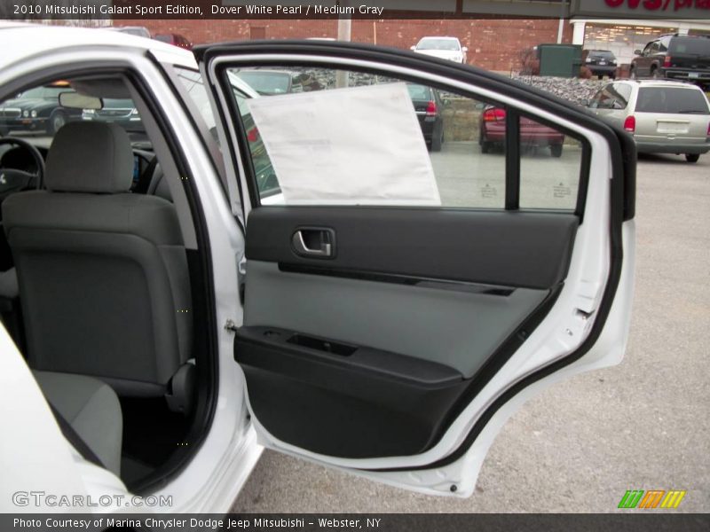 Dover White Pearl / Medium Gray 2010 Mitsubishi Galant Sport Edition