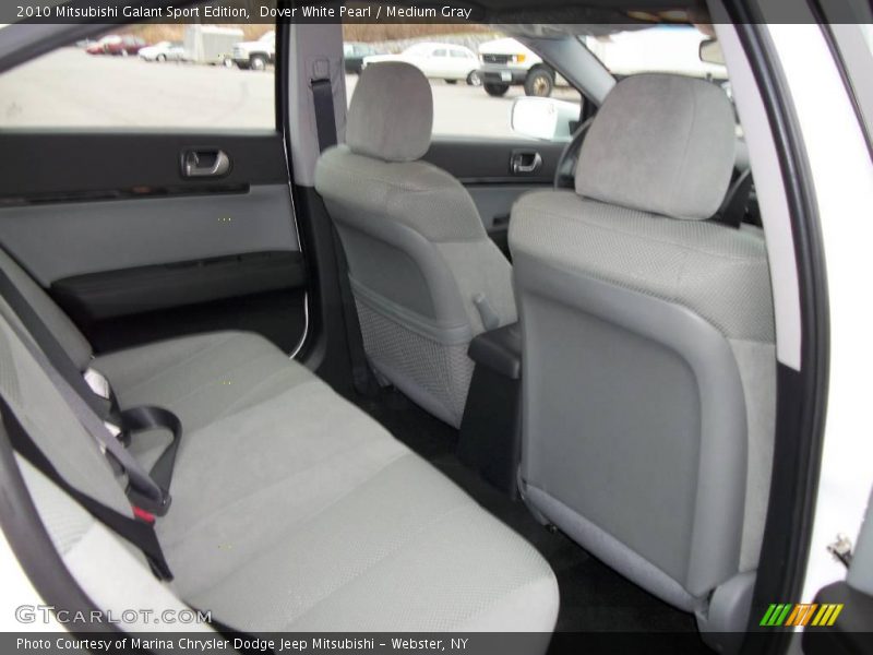 Dover White Pearl / Medium Gray 2010 Mitsubishi Galant Sport Edition