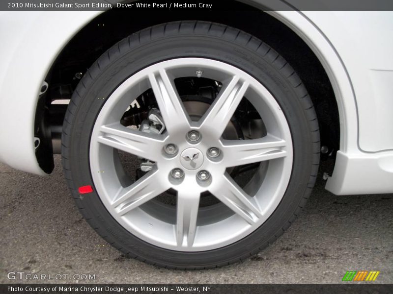 Dover White Pearl / Medium Gray 2010 Mitsubishi Galant Sport Edition