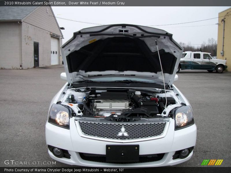 Dover White Pearl / Medium Gray 2010 Mitsubishi Galant Sport Edition