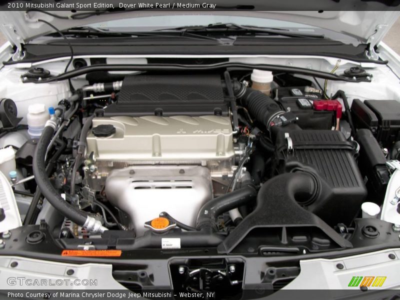 Dover White Pearl / Medium Gray 2010 Mitsubishi Galant Sport Edition