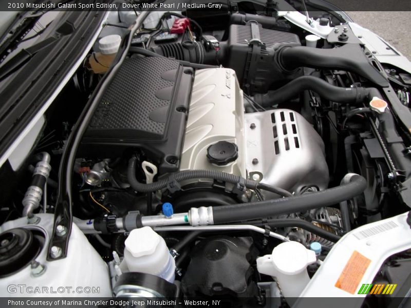 Dover White Pearl / Medium Gray 2010 Mitsubishi Galant Sport Edition