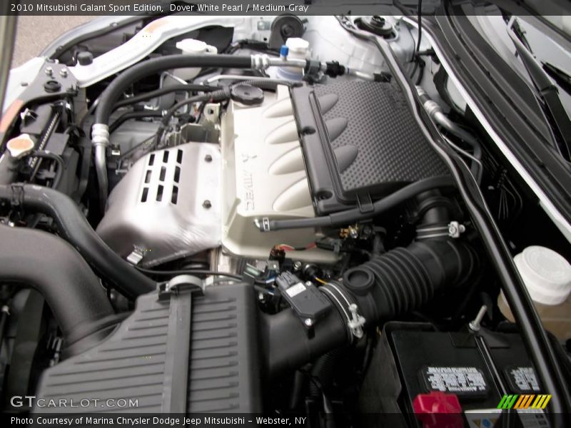 Dover White Pearl / Medium Gray 2010 Mitsubishi Galant Sport Edition