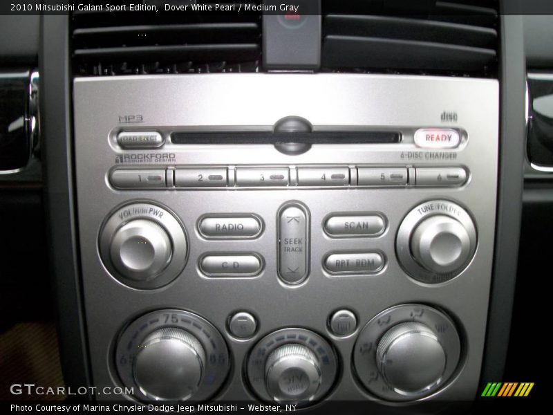 Dover White Pearl / Medium Gray 2010 Mitsubishi Galant Sport Edition