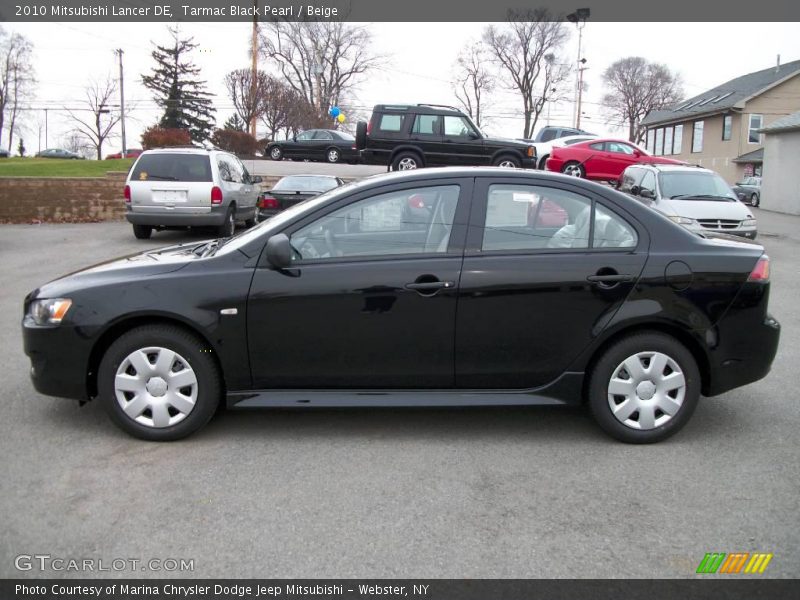 Tarmac Black Pearl / Beige 2010 Mitsubishi Lancer DE