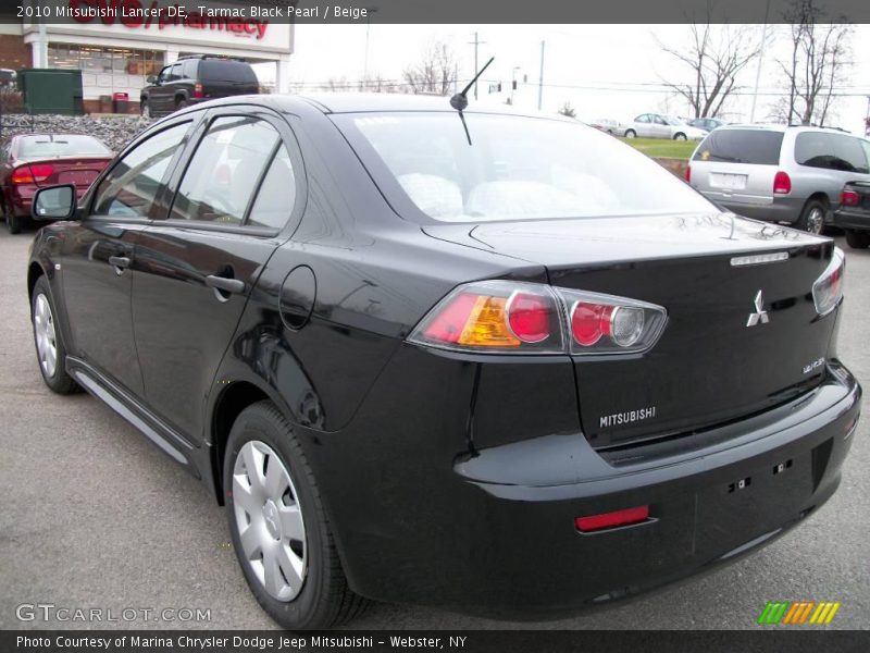 Tarmac Black Pearl / Beige 2010 Mitsubishi Lancer DE