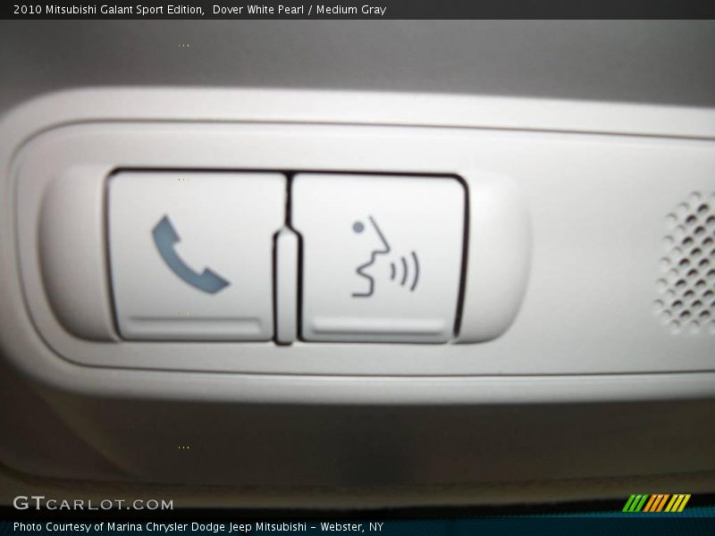 Dover White Pearl / Medium Gray 2010 Mitsubishi Galant Sport Edition