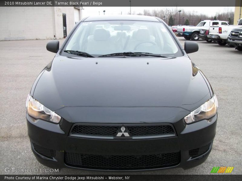 Tarmac Black Pearl / Beige 2010 Mitsubishi Lancer DE