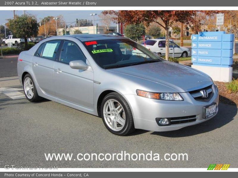 Alabaster Silver Metallic / Ebony 2007 Acura TL 3.2