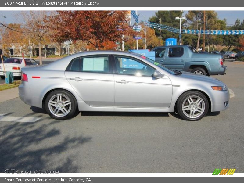 Alabaster Silver Metallic / Ebony 2007 Acura TL 3.2