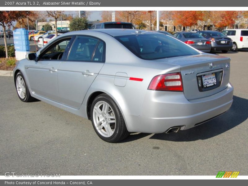 Alabaster Silver Metallic / Ebony 2007 Acura TL 3.2
