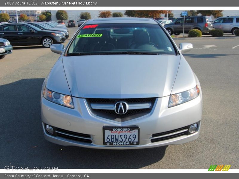 Alabaster Silver Metallic / Ebony 2007 Acura TL 3.2