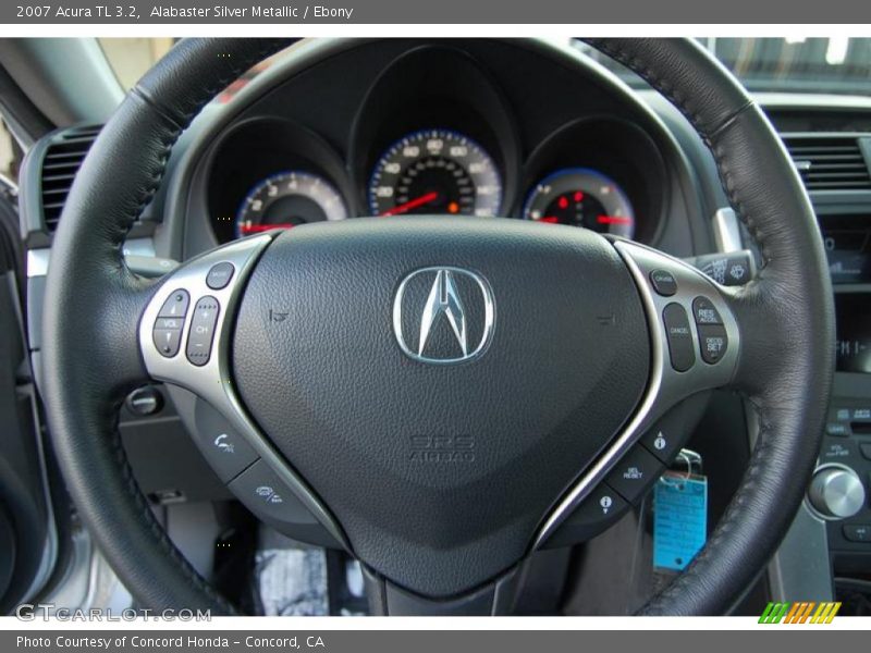 Alabaster Silver Metallic / Ebony 2007 Acura TL 3.2