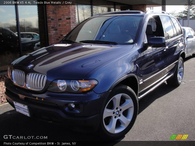 Toledo Blue Metallic / Grey 2006 BMW X5 4.4i