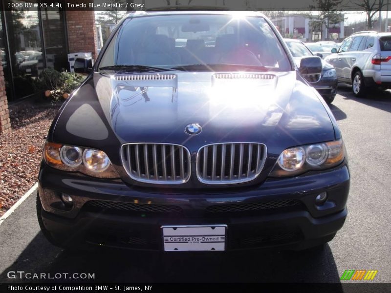 Toledo Blue Metallic / Grey 2006 BMW X5 4.4i