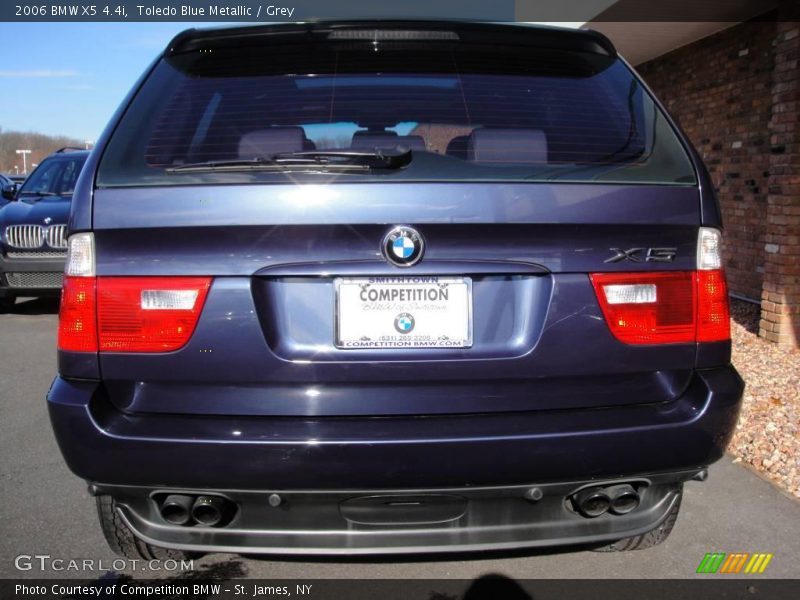 Toledo Blue Metallic / Grey 2006 BMW X5 4.4i