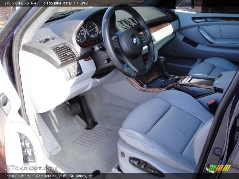 Toledo Blue Metallic / Grey 2006 BMW X5 4.4i