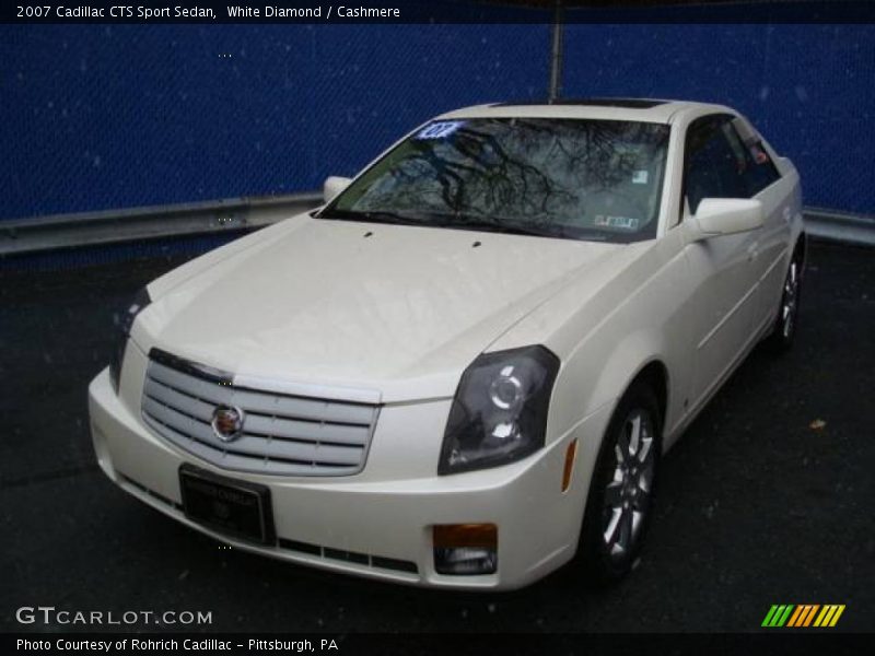 White Diamond / Cashmere 2007 Cadillac CTS Sport Sedan