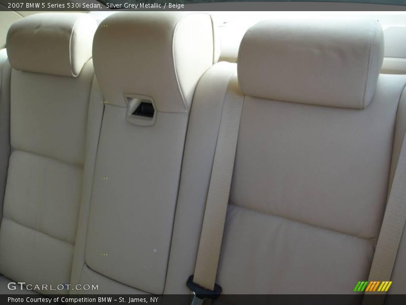 Silver Grey Metallic / Beige 2007 BMW 5 Series 530i Sedan