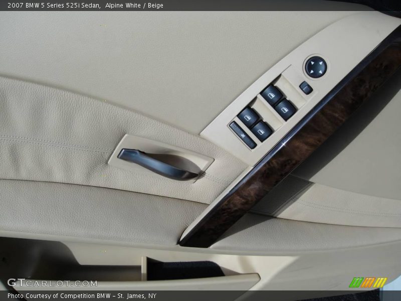 Alpine White / Beige 2007 BMW 5 Series 525i Sedan