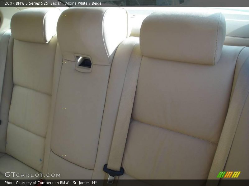 Alpine White / Beige 2007 BMW 5 Series 525i Sedan
