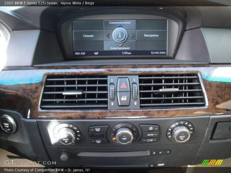Alpine White / Beige 2007 BMW 5 Series 525i Sedan